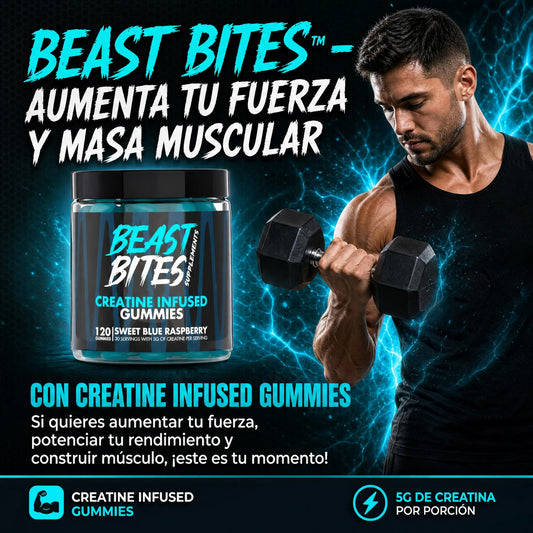 BEAST BITES™ - AUMENTA TU FUERZA Y MASA MUSCULAR